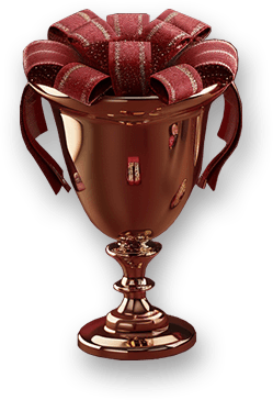 Trophy representing improvement through replay